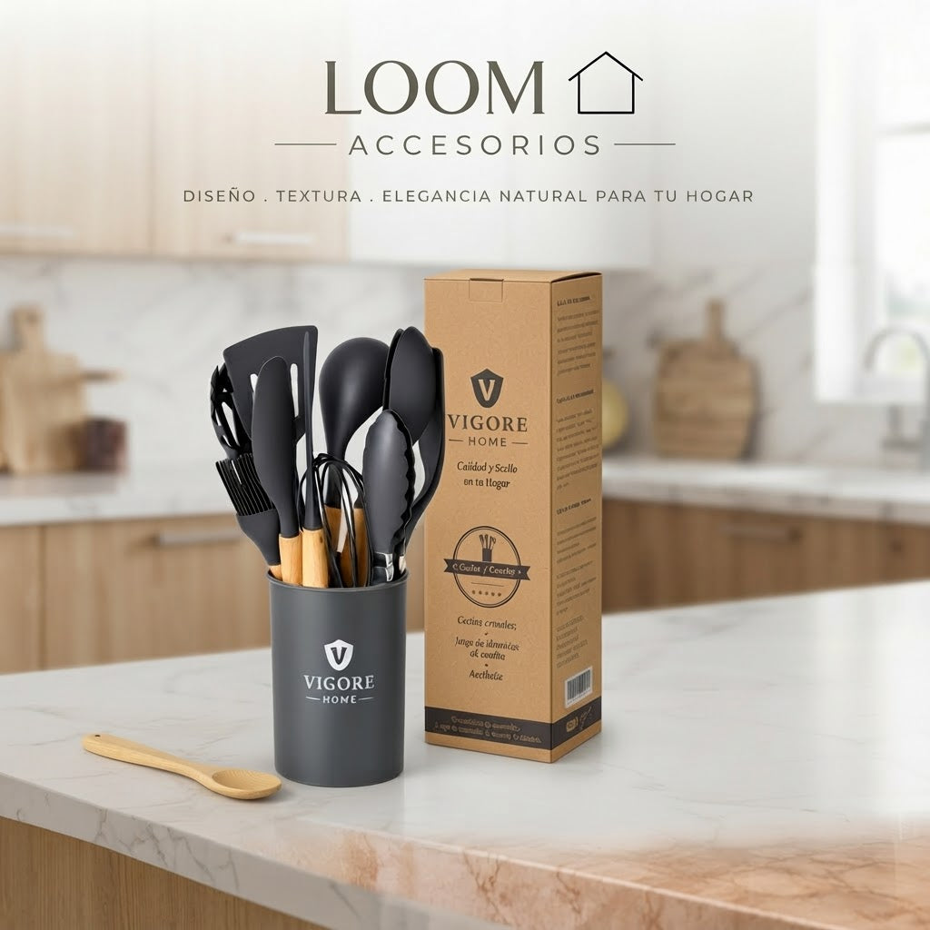 Set Cocina Silicona 12 pzs
