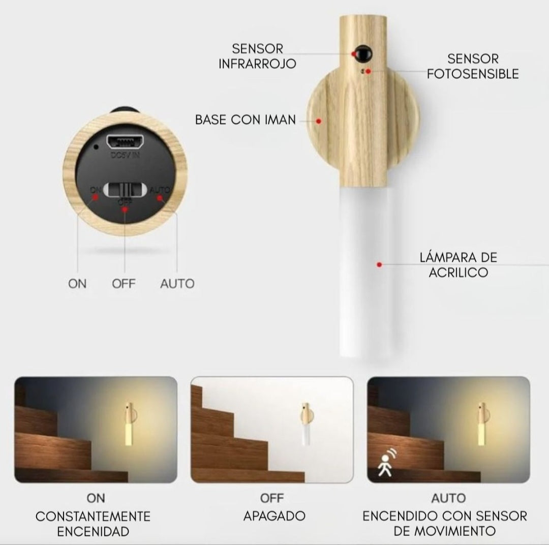 Lampara  con sensor de movimiento